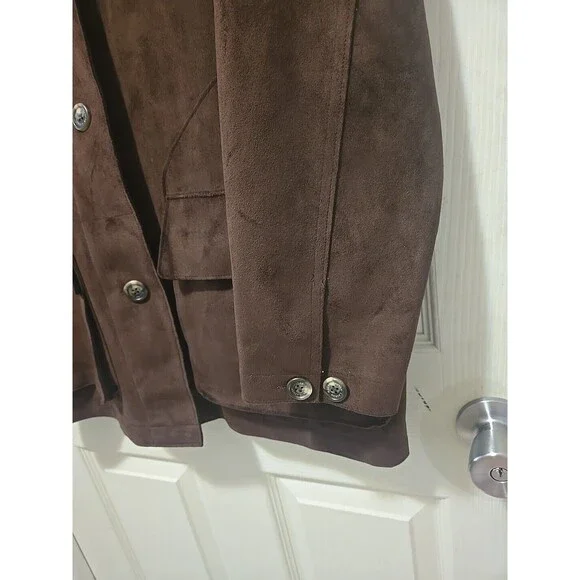 Brown Suede Women's Blazer - Picture 5 of 10